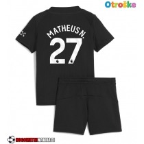 Otroške Nogometnih dresov Manchester City Matheus Nunes #27 Gostujoči 2025-26 Kratki rokavi (+ hlače)